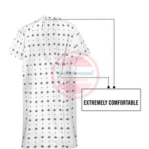 Venta al por mayor de batas personalizadas de hospital Gowm cuello redondo para pacientes - Product Image 3