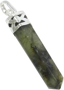 จี้ทรงดินสอลาบราดอไรต์รูปดาวล่าสุดงานหัตถกรรมหินกึ่งมีค่าจี้จุดอัญมณี - Product Image 3