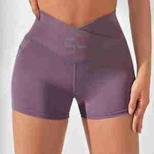 Shorts Deportivos de Cintura Media con Logotipo Personalizado para Mujer, Talla Grande, Levanta Glúteos, 100% Algodón, Transpirables e Impermeables - Product Image 5