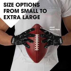 Nouvel arrivage à la mode de gants récepteur de football américain OEM meilleurs gants de football américain évacuant l'humidité avec logo personnalisé - Product Image 2