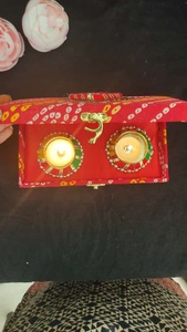 Cajas Dulces Indias con Portavelas, Regalos de Diwali, Regalos de Boda, Recuerdos de Matrimonio, Caja de Shagun - Product Image 4