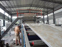 Placa de techo de piedra de mármol Artificial, Panel de pared sólida, máquina de fabricación de plástico de PVC, línea de producción, gran oferta, China
