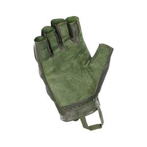 ถุงมือยุทธวิธีหนัง100% ครึ่งนิ้วกันน้ำถุงมือบุขนแกะสนับมือป้องกันกลางแจ้งสภาพอากาศหนาวเย็น - Product Image 2