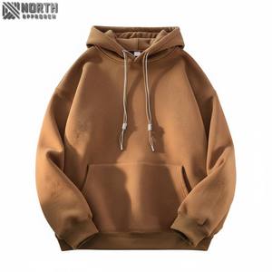 Sudadera holgada con capucha de algodón Streetwear Sudadera con capucha unisex de gran tamaño Fabricante de algodón orgánico de peso pesado Sudadera con capucha en relieve - Product Image 1