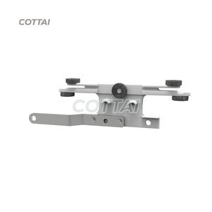 Kit de rail de rideau silencieux avec rail principal et composants de glissière lisses et silencieux - Product Image 1