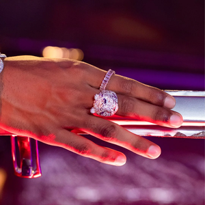 Tanzeneyed Ring Line Face Gift para niños 925 Starling Silver Unique Ring Round Sharp Look Simple para hombres - Product Image 2