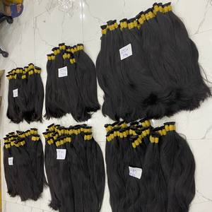 Cheveux Noirs Naturels Raides Longs Doublement Dessinés En Vrac Vendeur Vietnamien D'extensions De Cheveux Humains - Product Image 5