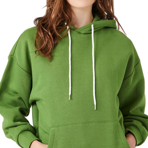 OEM Style 380 GSM pull à capuche surdimensionné pour femmes Logo personnalisé 100% coton manches complètes vêtements d'hiver avec logo avant - Product Image 5