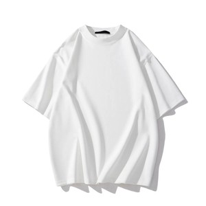 Vente en gros 230g organique 100% coton Logo personnalisé T-shirts pour hommes Épaule tombante Surdimensionné Mode Coupe ample T-shirt imprimé pour hommes - Product Image 4