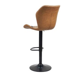 Contemporary PU Leather Upholstered <b>Bar</b> <b>Stool</b> with Iron Legs GAK-453A <b>Adjustable</b> High <b>Bar</b> Furniture for Farmhouse & Kitchen Use - Product Image 4