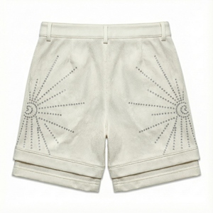 <b>Men</b> Nylon <b>Shorts</b> Custom Rhinestone Eco-Friendly Breathable Quick Dry Y2K Streetwear Boxy Fit Gym Casual Half Pants OEM Supply - Product Image 2