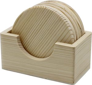 Functional <b>Wooden</b> <b>Coasters</b> with Strong Build Quality for Everyday Use in Home Cafe and Restaurants - Product Image 2