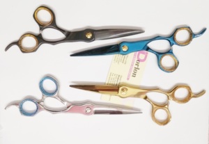 Professionnel En Acier Inoxydable Personnaliser Logo Meilleure Vente Ciseaux De Coiffure Barber Coupe De Cheveux Salon Ciseaux RAZOR SHARP - Product Image 3