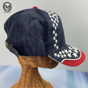 Gorra de béisbol vintage de 100% algodón con 6 paneles y logotipo personalizado bordado - Product Image 3