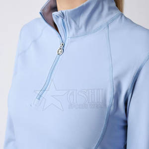 Ensemble d'équitation Collants de couche de base Collants de couche de base à manches longues pour femmes Hauts de compétition doux pour l'équitation Direct Factory - Product Image 4