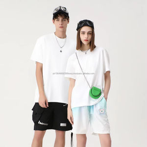 Camiseta de 100% algodón unisex de alta calidad 220gsm manga corta ajuste suelto para imprimir camiseta en blanco para hombre - Product Image 1