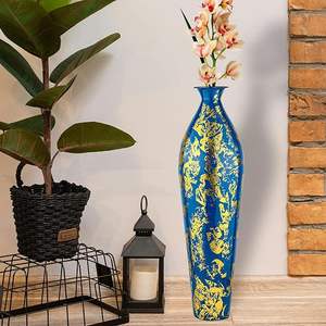 Florero de metal hecho a mano al por mayor florero de metal de mesa estilo diseño antiguo para el hogar y la decoración de la boda mejor precio - Product Image 1