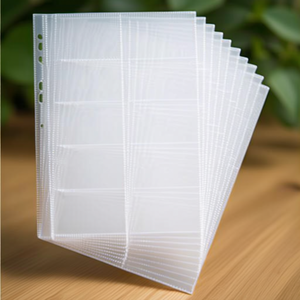 Durable Transparent Polypropylene Business Card Holders 10-Piece Pack for File <b>Folder</b> Accessories - Product Image 3