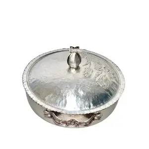 Cacerola de Acero Inoxidable de Doble Pared para Servir Comidas |   Antiadherente y duradero, mantiene el calor bien para uso doméstico y en restaurantes. - Product Image 4