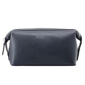 Nécessaire de toilette pour homme en cuir Crazy Horse, personnalisable, tendance, pliable, étanche, fermeture éclair, taille moyenne, usage quotidien, souple - Product Image 2