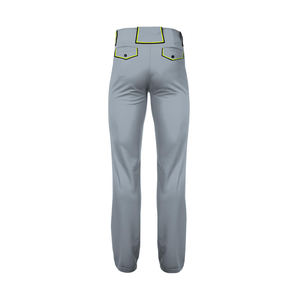 Pantalon de baseball professionnel bleu clair gris uni personnalisé OEM pantalon de baseball d'entraînement à fines rayures marine pleine longueur pour hommes - Product Image 6