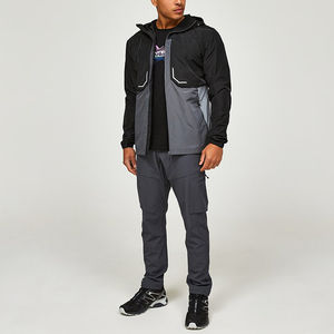 Chaqueta de Senderismo para Hombre, Impermeable, Cortavientos, Ligera, con Capucha, Talla Grande, Cremallera, Poliamida, Oferta - Product Image 1