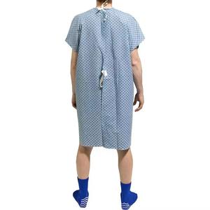 Batas de paciente Enfermera Rayas lavables Uniforme de hospital Algodón unisex Estambre Cómodo Buena calidad - Product Image 2