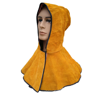 Capuche de soudure en cuir de vachette doré - Product Image 6