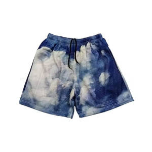 ¡El mejor precio para los pantalones cortos de malla casuales de la calle de los hombres Diseño del OEM Impresión digital Cierre elástico de cintura media ¡El mejor valor para los adultos! - Product Image 1