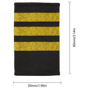 Insigne d'épaulette de la marine royale artisanal avec logo personnalisé brodé Options d'étiquette de marque pour robe ou vêtements de performance - Product Image 4