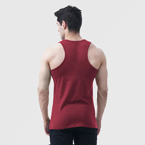 Camiseta sin mangas con logotipo personalizado para hombre, camiseta atlética para gimnasio, entrenamiento físico, correr, deportes, talla grande, material de malla de algodón estampado - Product Image 1