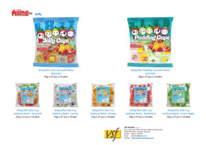 Aiiing ถ้วยเยลลี่ผลไม้ถ้วยมินิเยลลี่ผลไม้พร้อม Nata de Coco-25กรัม X 50ชิ้น X 6กระปุกองุ่นมะพร้าวเจลลี่ - Product Image 5