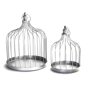 Cage à oiseaux en métal à la mode maison d'oiseau suspendue moderne cage à oiseaux en fer Durable décorative pour balcon de jardin extérieur et décor à la maison - Product Image 4