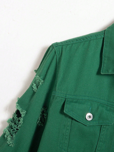 Chaqueta Vaquera para Hombre, Diseño de Moda Urbana para Invierno, Chaquetas Transpirables de Alta Calidad para Hombre - Product Image 6