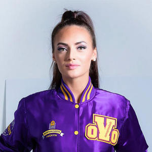 Diseño personalizado mejor calidad transpirable mujeres gota hombro invierno bombardero chaqueta para mujer satén Varsity chaqueta - Product Image 6