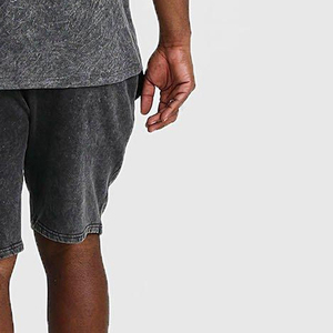 Pantalones Cortos Deportivos para Hombre, Estilo Urbano, con Cordón, Lavado Ácido, No Tejidos, Transpirables, de Secado Rápido, Ecológicos, para Ropa Urbana, Verano, Aire Libre - Product Image 4