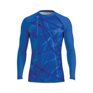 Personalizado sublimado manga larga MMA BJJ Rash Guard para entrenamiento de gimnasia - Product Image 1