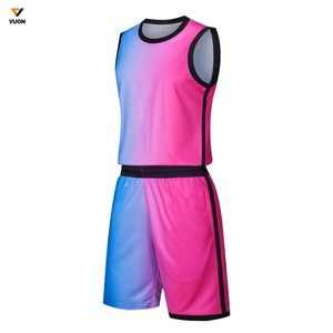 2025 Baloncesto Jersey Shorts Set Reversible Impresión digital Malla Transpirable Secado rápido Ropa deportiva Uniforme Barato Reversible Jersey - Product Image 1