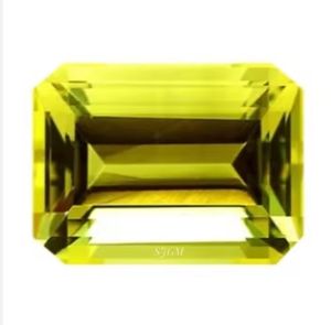 15X20mm ควอตซ์ทรงหลวมรูปแปดเหลี่ยมเพชรพลอยสังเคราะห์สีเขียวทองธรรมชาติขายส่งราคาโรงงาน - Product Image 1