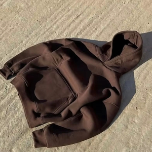 Sudadera con Capucha Lisa y Gruesa de 500/400 g/m², Estilo Cuadrado, para Hombre, de Algodón, Talla Grande, Personalizable, Fabricante de Sudaderas con Capucha, Sudadera Corta de Gran Peso - Product Image 1