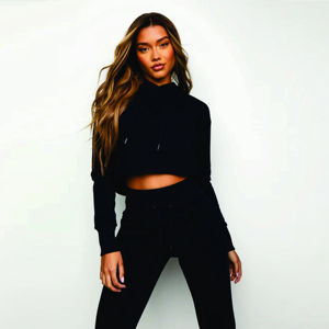 Ensemble de survêtement unisexe anti-boulochage pour femme, grandes tailles, respirant, 100 % coton, avec sweat à capuche et col roulé zippé - Product Image 1