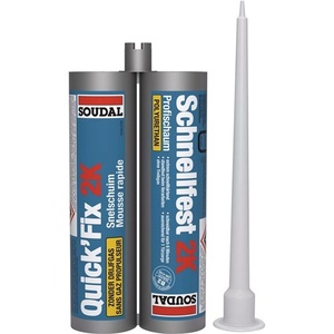 SOUDAL Quick Fix 210 ml B2 Beige Cartucho Doble Espuma de Fijación Rápida 2K para Marcos Sin Guantes Desechables Polifoam Crafts - Product Image 1