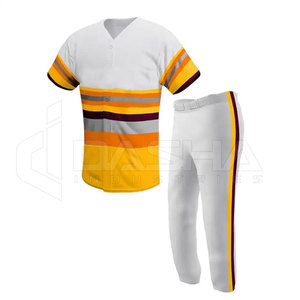 Uniforme de Béisbol Deportivo Informal Personalizado, Uniforme de Béisbol y Sóftbol de la Mejor Calidad con Logotipo Personalizado, Transpirable, Tallas Grandes, Venta al Por Mayor OEM - Product Image 1