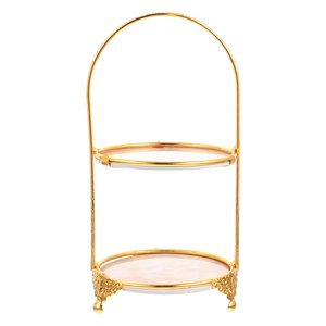 Bandeja de servicio escalonada moderna, soporte de pastel de Metal, boda, hogar, Hotel, restaurante, fiesta de cumpleaños, evento, soporte de pastel de calidad Premium, decoración - Product Image 1