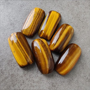 Top Grade AAA Grade Naturel Oeil de Tigre Pierres Précieuses Grand Coussin Forme Cabochon Dos Plat Calibré Toutes Les Tailles Disponibles En Gros - Product Image 1