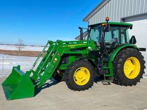 รถแทรคเตอร์จอห์น Deerr 5100ม. พร้อมรถตักหน้า100hp จอห์น Deerr - Product Image 5