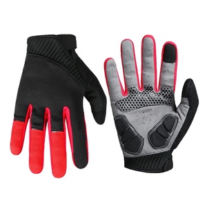 Meilleure vente de haute qualité Gants de cyclisme d'été Gouttes de gel personnalisées Gants en cuir à doigts entiers Écran tactile Sports de plein air - Product Image 1