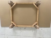 Moderner Massiver Gummibaumholz-Rahmen Holzsofa-Gestell für Küche und Schlafzimmer Robuste Struktur Gewerbliche Möbel