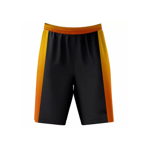Custom High Quality Mesh Fabric <b>Men's</b> Solid Black & <b>Orange</b> <b>Shorts</b>, <b>Men's</b> Quick Dry Fitness, Gym, Running, Training <b>Short</b> For <b>Men</b> - Product Image 1