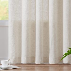 Cortina de puerta de lino, cortina de ventana de lino hecha a mano, decoración del hogar para fiesta en el patio trasero al aire libre OEM hecho en Vietnam - Product Image 5